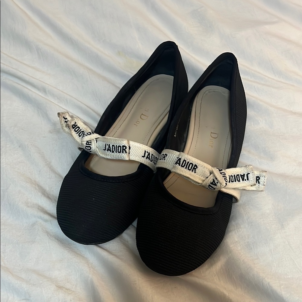 SOLD Dior Black J'Adior Women's Ballet flats